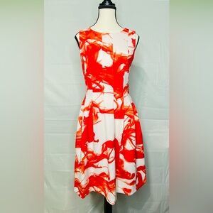 CALVIN KLEIN FIT AND FLARE DRESS